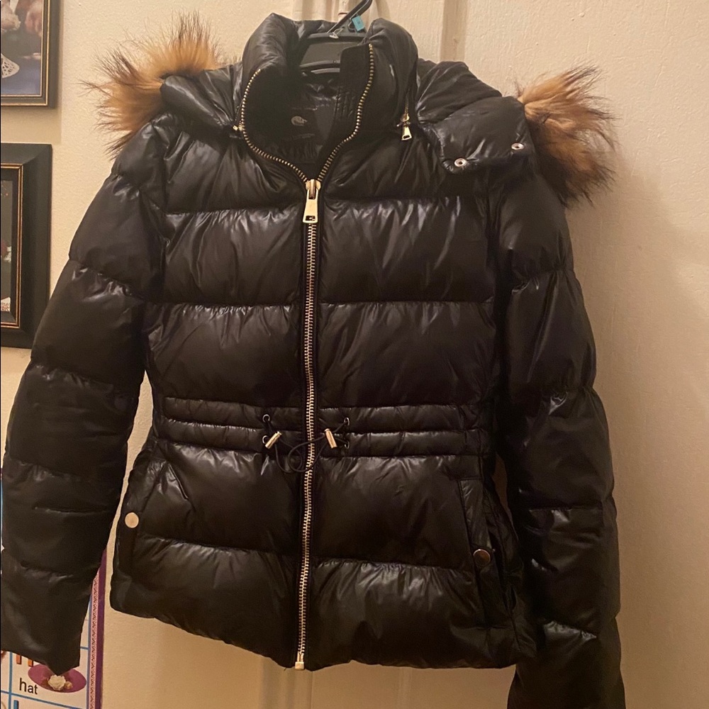 Black puffer jacket
